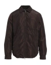 Daniele Alessandrini Man Jacket Dark Brown Size 36 Polyester