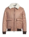 Daniele Alessandrini Man Jacket Khaki Size 42 Polyamide, Polyester, Acrylic, Wool In Beige