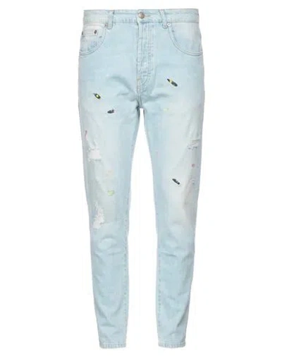 Daniele Alessandrini Man Jeans Blue Size 28 Polyester, Cotton