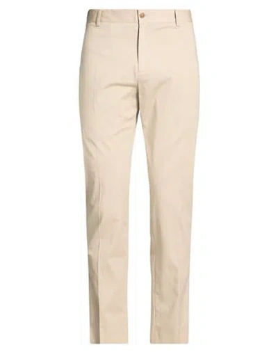 Daniele Alessandrini Man Pants Beige Size 28 Cotton, Elastane In White