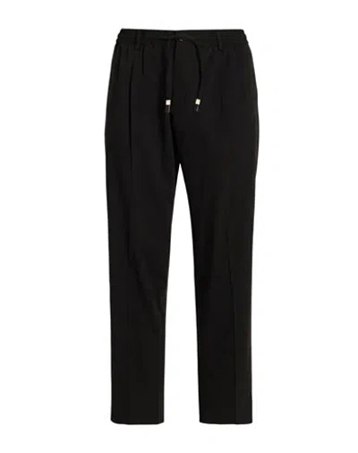 Daniele Alessandrini Man Pants Black Size 38 Polyester, Viscose, Wool, Elastane
