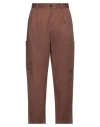 Daniele Alessandrini Man Pants Brown Size 32 Cotton, Elastane In Brown