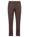 Daniele Alessandrini Man Pants Brown Size 34 Polyester, Viscose, Elastane