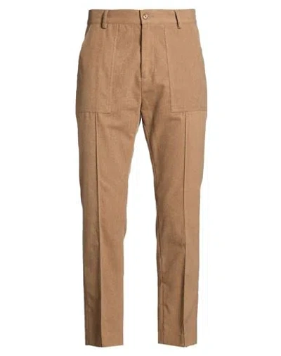 Daniele Alessandrini Man Pants Camel Size 28 Cotton, Polyester, Viscose, Elastane In Beige