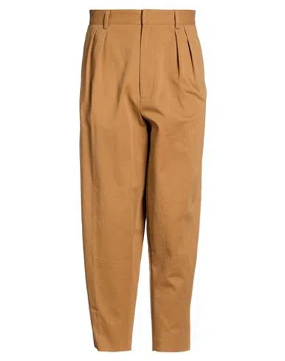 Daniele Alessandrini Man Pants Camel Size 30 Cotton, Elastane In Beige
