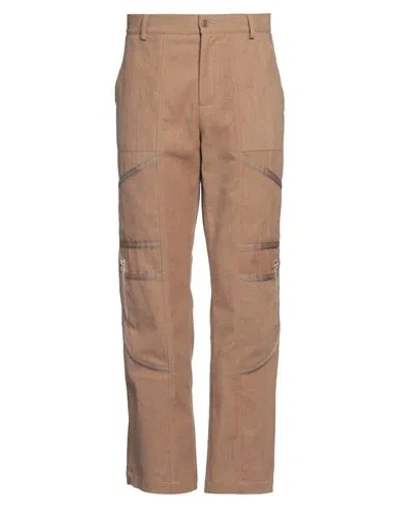 Daniele Alessandrini Man Pants Camel Size 30 Cotton, Polyester, Viscose, Elastane In Brown
