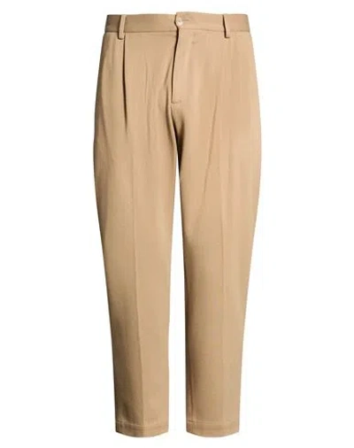 Daniele Alessandrini Man Pants Camel Size 34 Viscose, Nylon, Elastane In Multi
