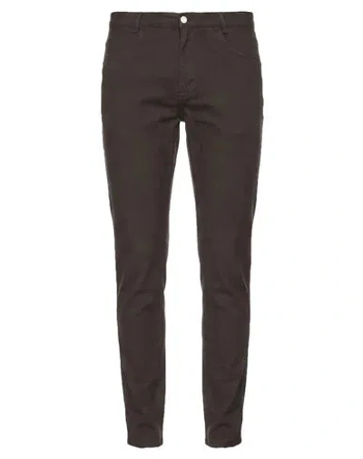 Daniele Alessandrini Man Pants Dark Brown Size 30 Cotton, Elastane