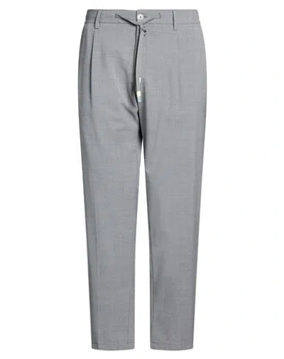 Daniele Alessandrini Man Pants Grey Size 36 Polyester, Wool, Elastane In Gray