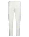Daniele Alessandrini Man Pants Ivory Size 34 Cotton, Polyamide, Elastane In White