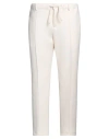 Daniele Alessandrini Man Pants Ivory Size 32 Polyester, Viscose, Elastane In White