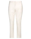 Daniele Alessandrini Man Pants Ivory Size 32 Polyester, Viscose, Elastane In White