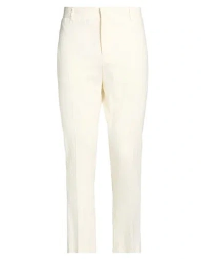 Daniele Alessandrini Man Pants Ivory Size 36 Linen, Viscose In White