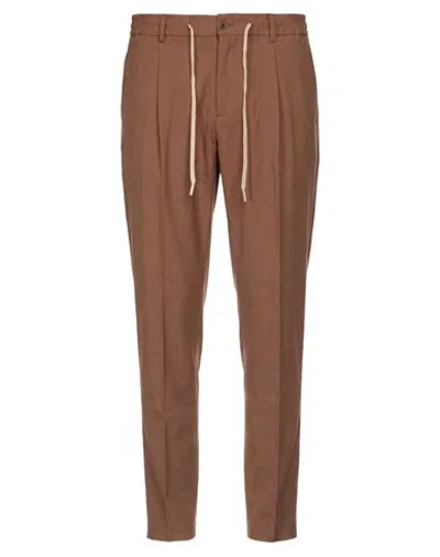 Daniele Alessandrini Man Pants Light Brown Size 28 Polyester, Viscose, Elastane