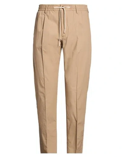 Daniele Alessandrini Man Pants Light Brown Size 38 Cotton, Elastane