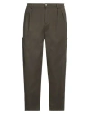 Daniele Alessandrini Man Pants Military Green Size 32 Cotton, Elastane In Green