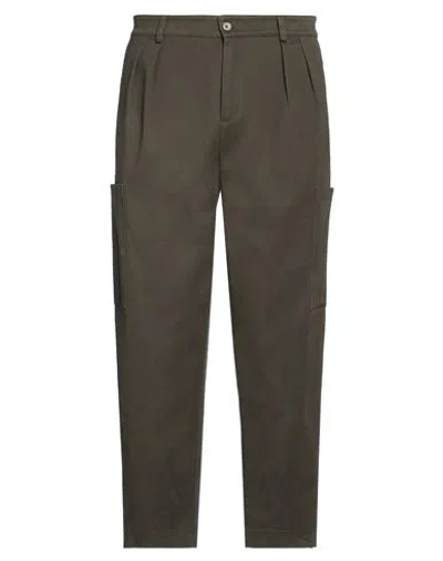 Daniele Alessandrini Man Pants Military Green Size 32 Cotton, Elastane