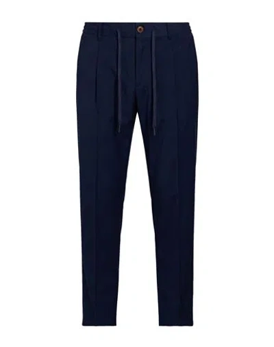 Daniele Alessandrini Man Pants Navy Size 28 Polyester, Viscose, Elastane In Blue