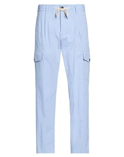 Daniele Alessandrini Man Pants Sky Blue Size 30 Cotton, Elastane