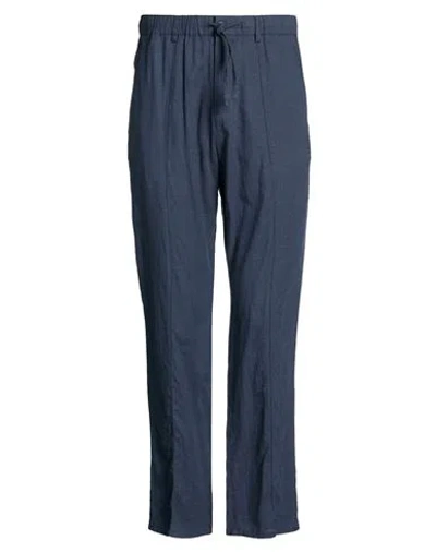 Daniele Alessandrini Man Pants Slate Blue Size 30 Linen, Viscose