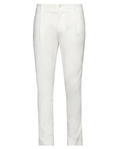 Daniele Alessandrini Man Pants White Size 30 Cotton, Polyamide, Elastane