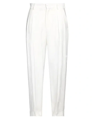 Daniele Alessandrini Man Pants White Size 30 Viscose, Polyester In White