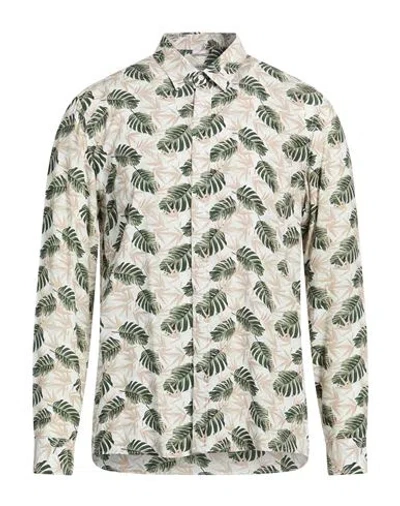 Daniele Alessandrini Man Shirt Beige Size Xl Viscose In Multi