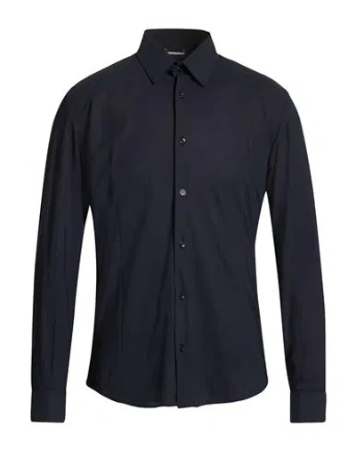 Daniele Alessandrini Man Shirt Black Size 17 ½ Polyamide, Elastane