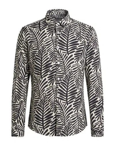Daniele Alessandrini Man Shirt Black Size M Polyester, Elastane