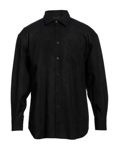 Daniele Alessandrini Man Shirt Black Size Xl Linen, Cotton