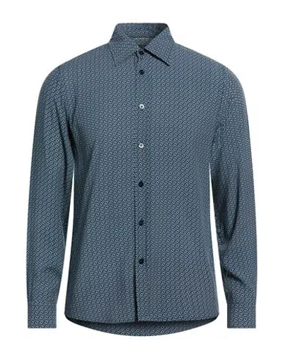 Daniele Alessandrini Man Shirt Blue Size M Viscose