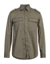 Daniele Alessandrini Man Shirt Military Green Size M Cotton