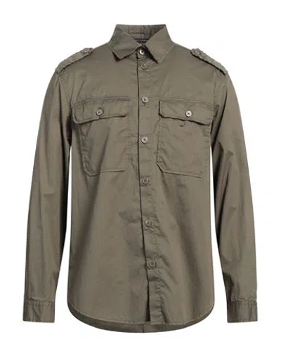 Daniele Alessandrini Man Shirt Military Green Size M Cotton