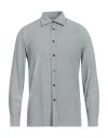 Daniele Alessandrini Man Shirt Navy Blue Size M Viscose In Navy Blue