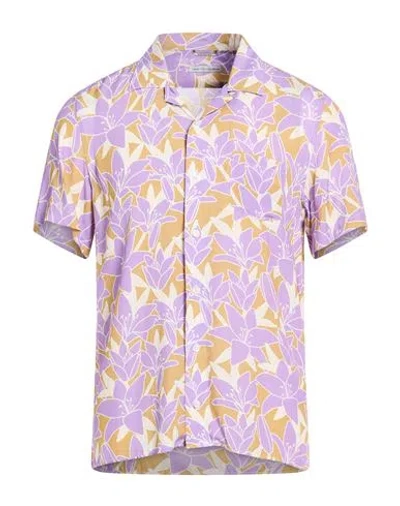 Daniele Alessandrini Man Shirt Purple Size M Viscose