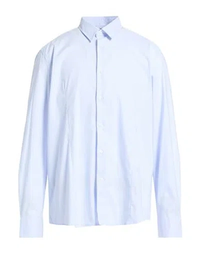 Daniele Alessandrini Man Shirt Sky Blue Size 17 ½ Cotton, Polyamide, Elastane