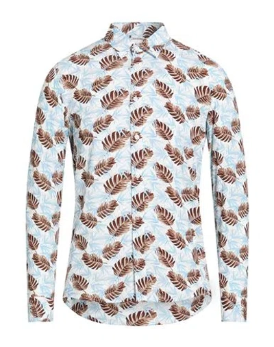 Daniele Alessandrini Man Shirt Sky Blue Size Xl Viscose