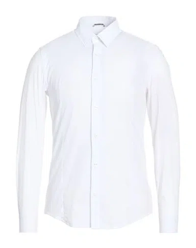 Daniele Alessandrini Man Shirt White Size 16 ½ Cotton, Polyamide, Elastane
