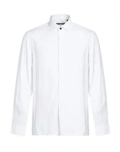 Daniele Alessandrini Man Shirt White Size L Viscose