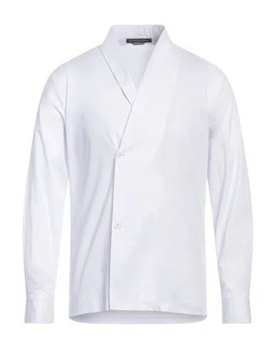 Daniele Alessandrini Man Shirt White Size Xl Cotton, Elastane