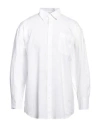 Daniele Alessandrini Man Shirt White Size M Linen, Cotton In White