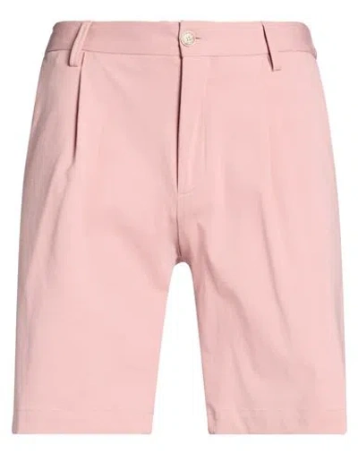 Daniele Alessandrini Man Shorts & Bermuda Shorts Antique Rose Size 34 Cotton, Polyamide, Elastane In Pink
