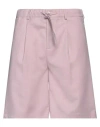 Daniele Alessandrini Man Shorts & Bermuda Shorts Lilac Size 30 Polyester, Viscose, Elastane In Purple