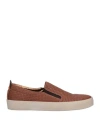 Daniele Alessandrini Man Sneakers Brown Size 8 Textile Fibers In Brown