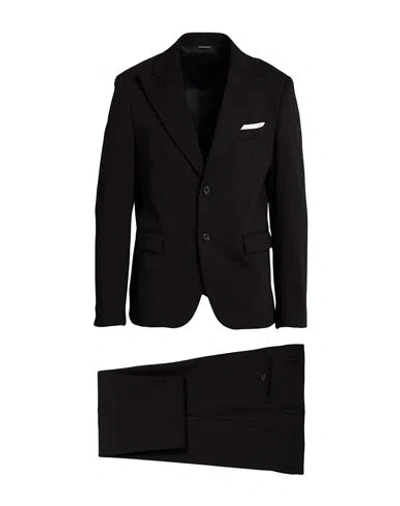 Daniele Alessandrini Man Suit Black Size 36 Polyester, Viscose, Wool, Elastane
