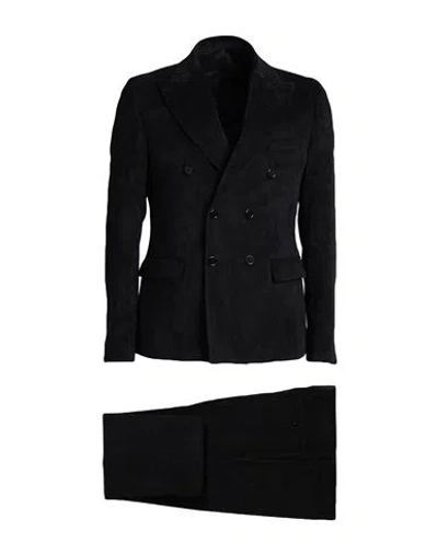 Daniele Alessandrini Man Suit Black Size 38 Polyester, Polyamide, Elastane