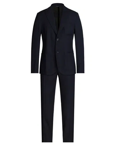 Daniele Alessandrini Man Suit Midnight Blue Size 40 Polyester, Viscose, Elastane