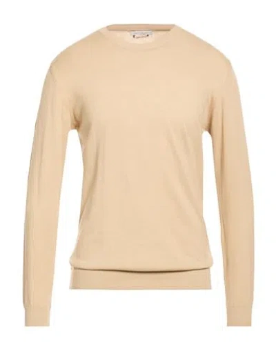 Daniele Alessandrini Man Sweater Beige Size 3xl Cotton In Neutral