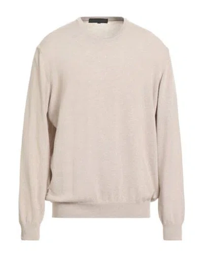 Daniele Alessandrini Man Sweater Beige Size 48 Merino Wool, Cashmere, Viscose In Neutral