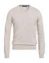 Daniele Alessandrini Man Sweater Beige Size 48 Merino Wool, Cashmere, Viscose In Neutral